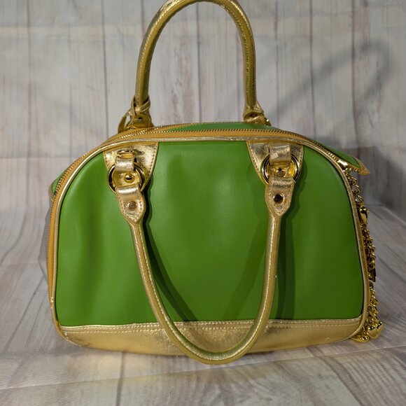 Juicy Couture Vintage Green-Gold Pet Carrier Bag - Picture 8 of 14